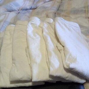 6 pr women's white panties/never worn